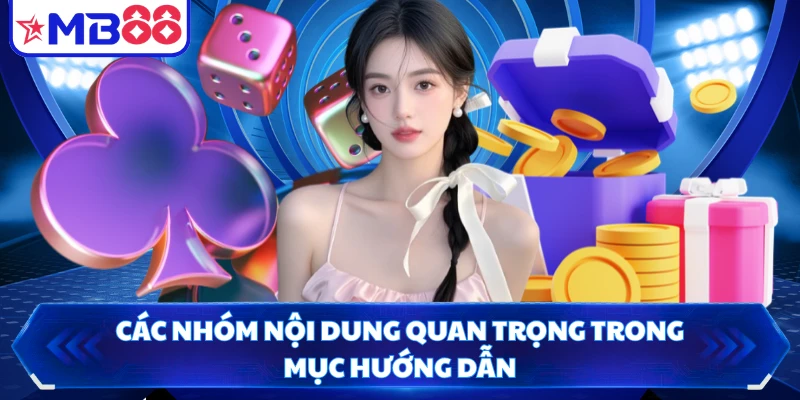 Các nhóm nội dung quan trọng trong mục hướng dẫn